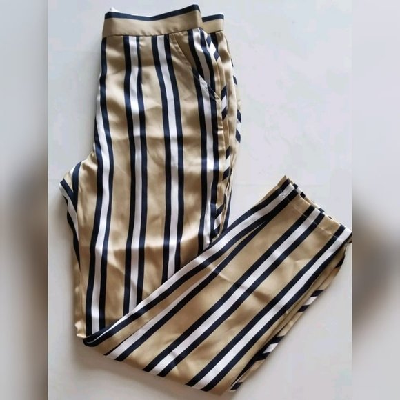 Finders Keepers "Either Way" high Waisted Stripe Trousers Pants - Picture 6 of 8